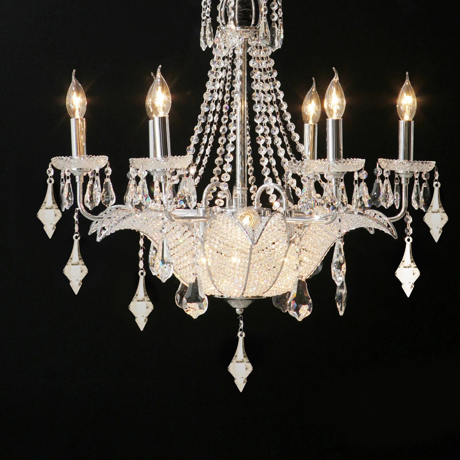 

1Pack Crystal Chandelier Crystals Hanging Ornaments Smooth Sparkling Pendants for Wedding Birthday Christmas Decoration