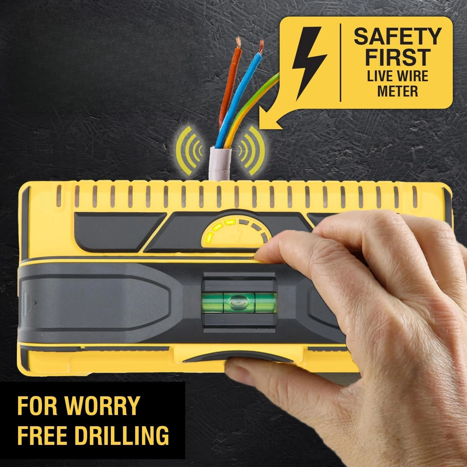 Prosensor M210 Stud Finder met 13 sensoren, hout- en metalen stud-detector/muurscanner, live draaddetectie, gemaakt in de VS · Hot