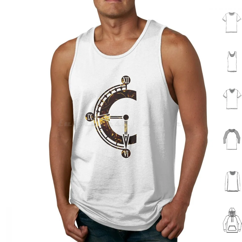 Chrono Trigger Logo Tank Tops Impressão Algodão Chrono Trigger Chronotrigger Chrono Trigger Ct Rpg Video Game Videoogame Crono