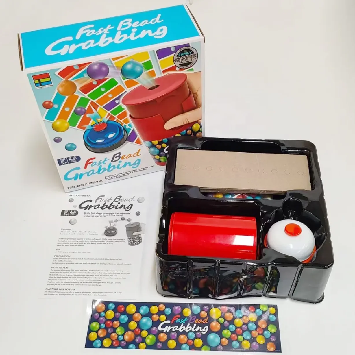 

Color Line Bingo Fast Bead Grabbing Game for Two Players with Exciting Bells Funny Strategy Games Perfect for Kids and Adults