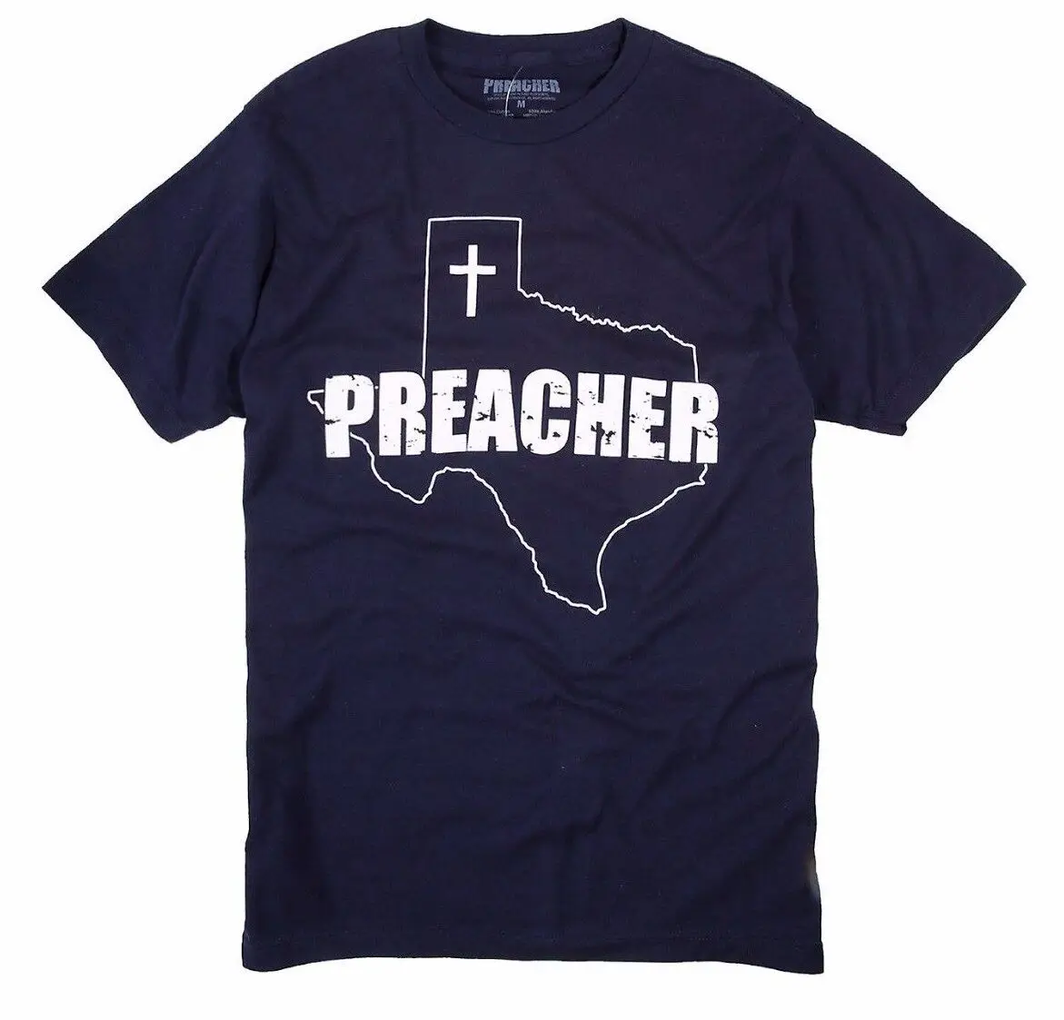 Amc Preacher Tv Series Jesse Custer Texas Cross T Shirt New Xs 3Xl Official