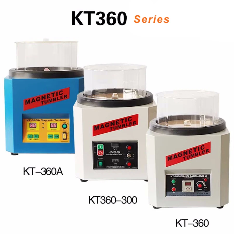 Kinway KT-360A 2800RPM Guangdong Jewelry Polishing Machine Automatic Polisher Magnetic Tumbler Metal Tool