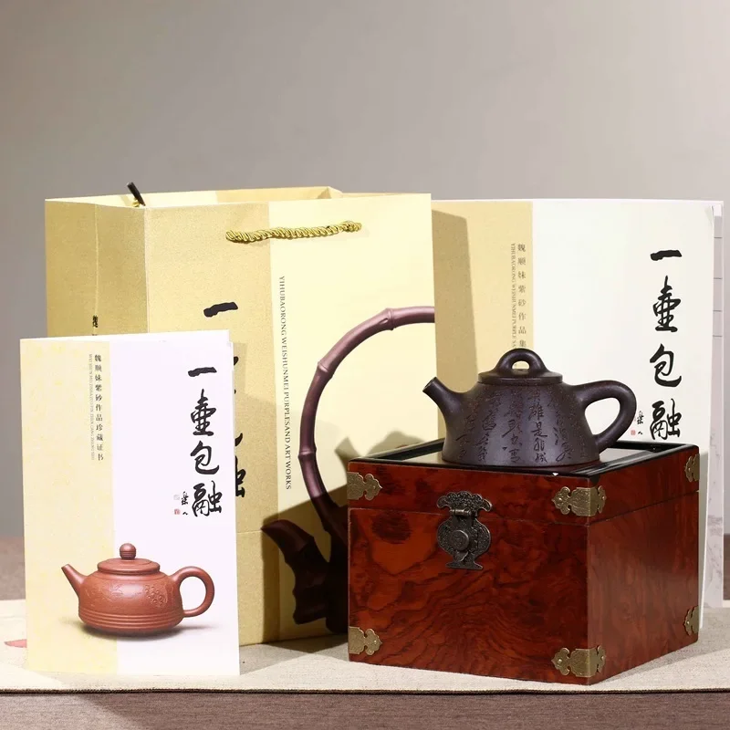 Recommended sharply sand the Mr. Wang on the gourd ladle special tea pot of handmade gifts custom taobao teapot gift box