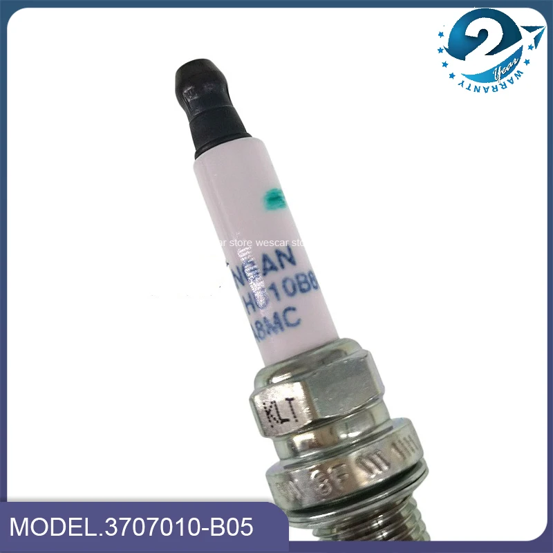 4pcs/set Spark Plug 3707010-B05 for CHANGAN CS35 EADO AlsvinV5 V7 EADO XT 1.6L