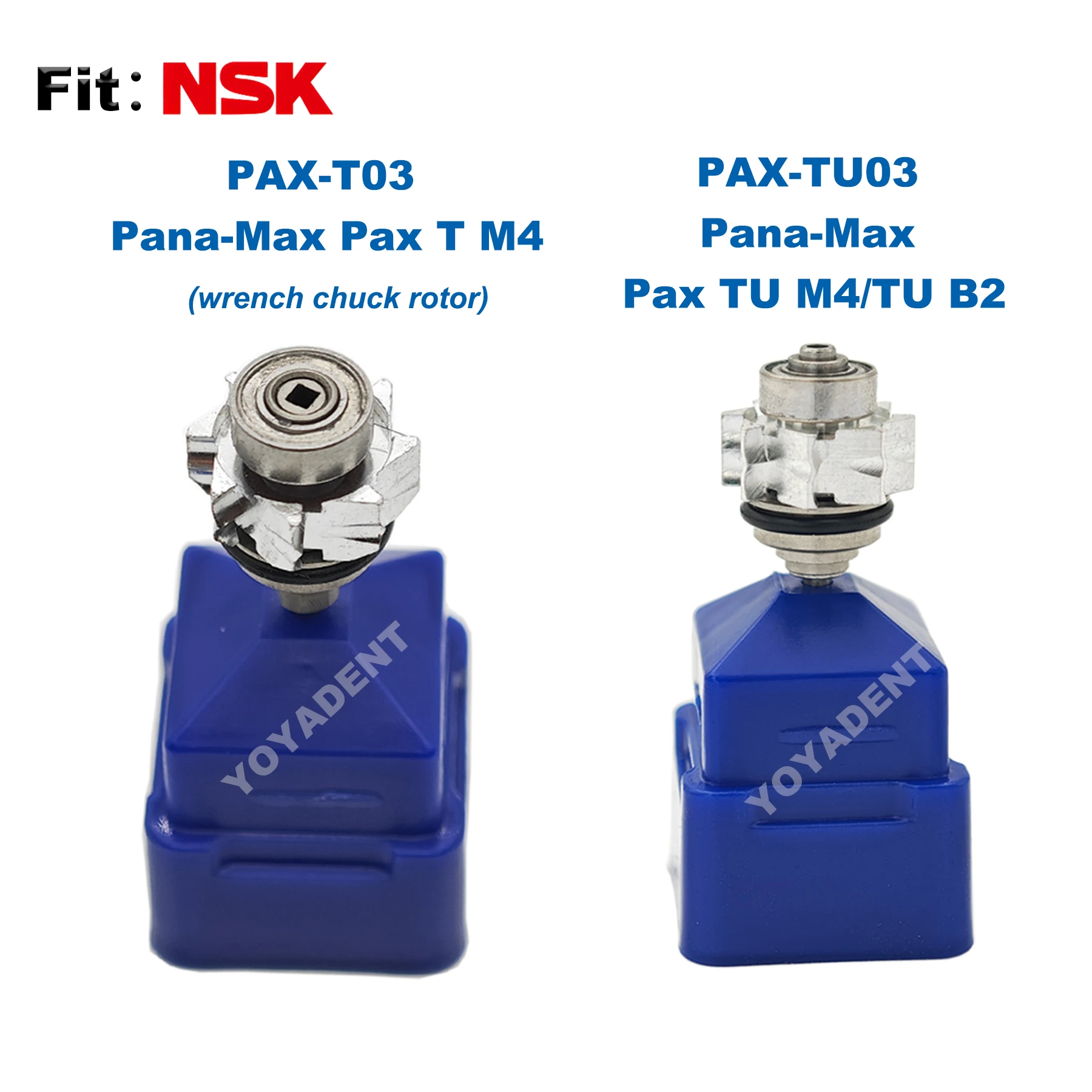 

Fit NSK Pana-Max Pax T M4/ Pax TU M4 B2 High Speed Turbine Rotor Dental Handpiece Cartridge PAX-T03 wrench chuck/PAX-TU03 Push