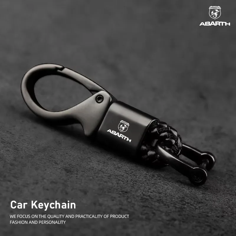 LLavero de aleación de Zinc, accesorios para llaveros con emblema de coche para FIAT Abarth 500 Pulse Panda Tipo Strada 600 Mobi Doblo Fullback Toro