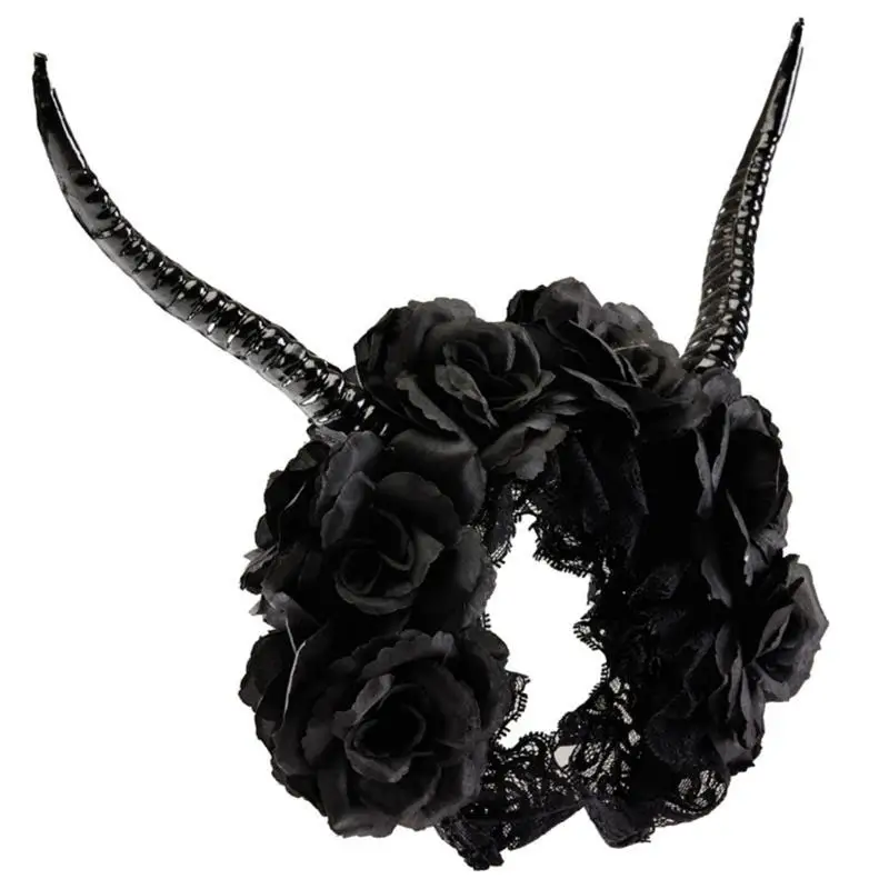 

A52E прекрасная повязка для волос с рогом антилопы, повязка для волос с героями аниме, повязка для волос на Хэллоуин, маскарады,