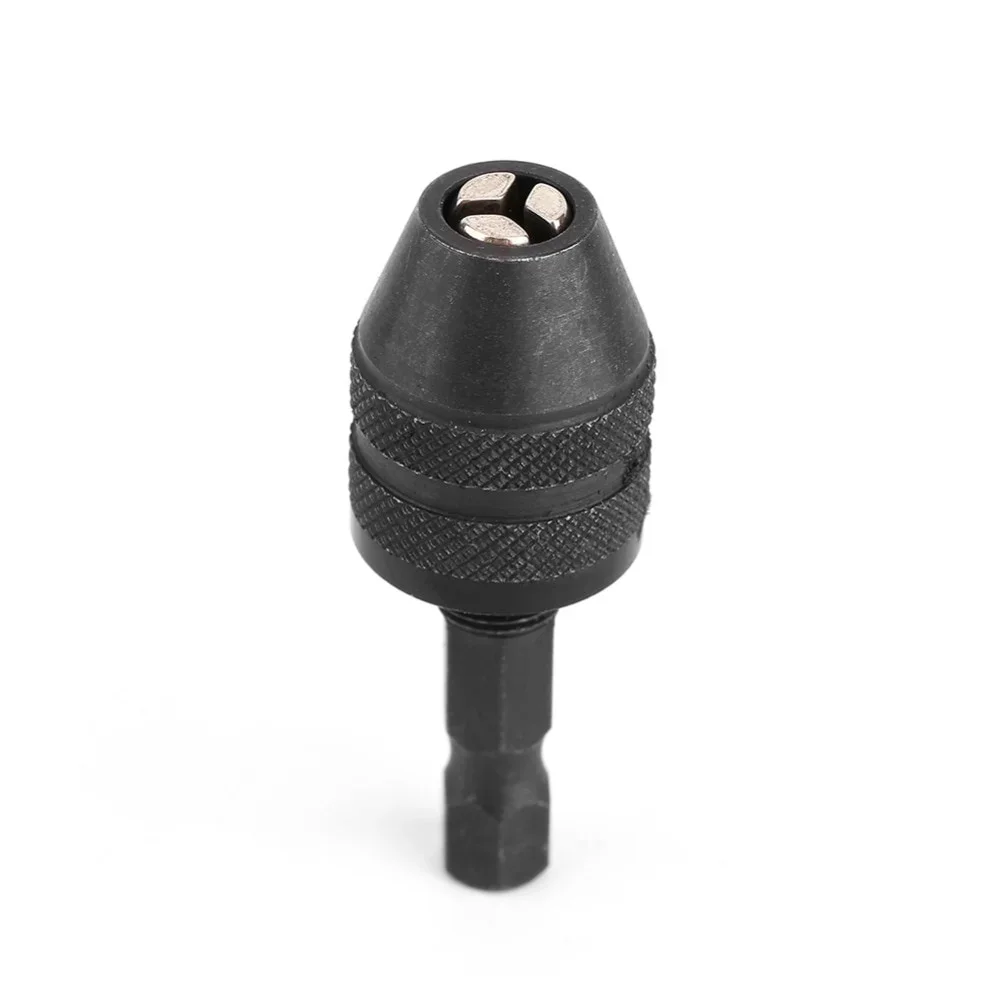 Adaptateur de tournevis à Impact, mandrin de perceuse sans clé, tournevis adaptateur de tournevis à tige hexagonale de 1/4 pouces adaptateur de convertisseur à changement rapide