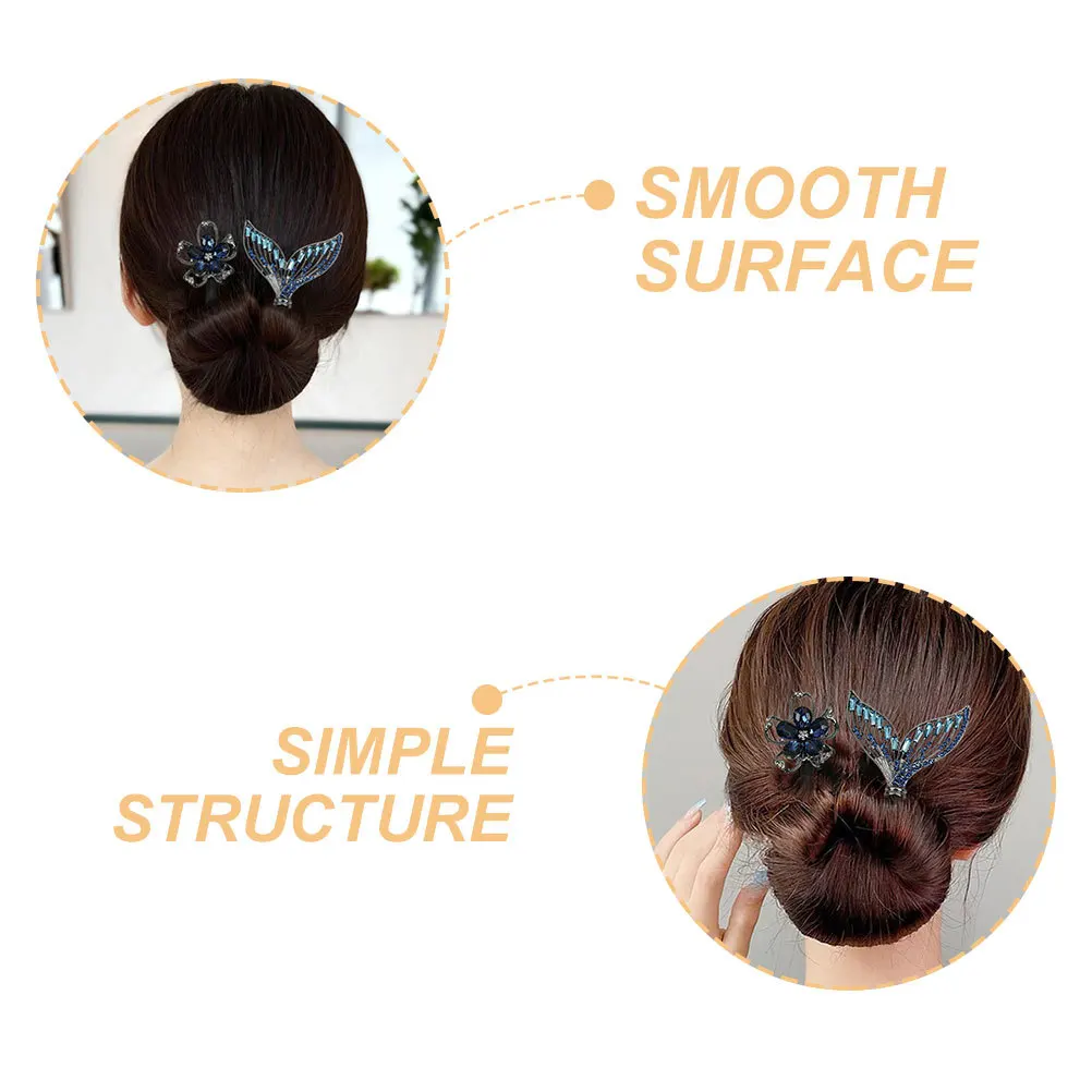 

2 шт., ленивый пучок для женщин, аксессуары для волос, легкий инструмент для укладки, быстрый пучок, прическа, прочный инструмент для укладки волос