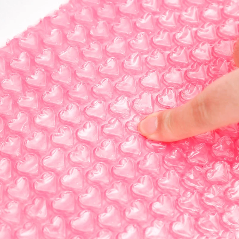 10 шт., розовые плотные сумки в форме сердца