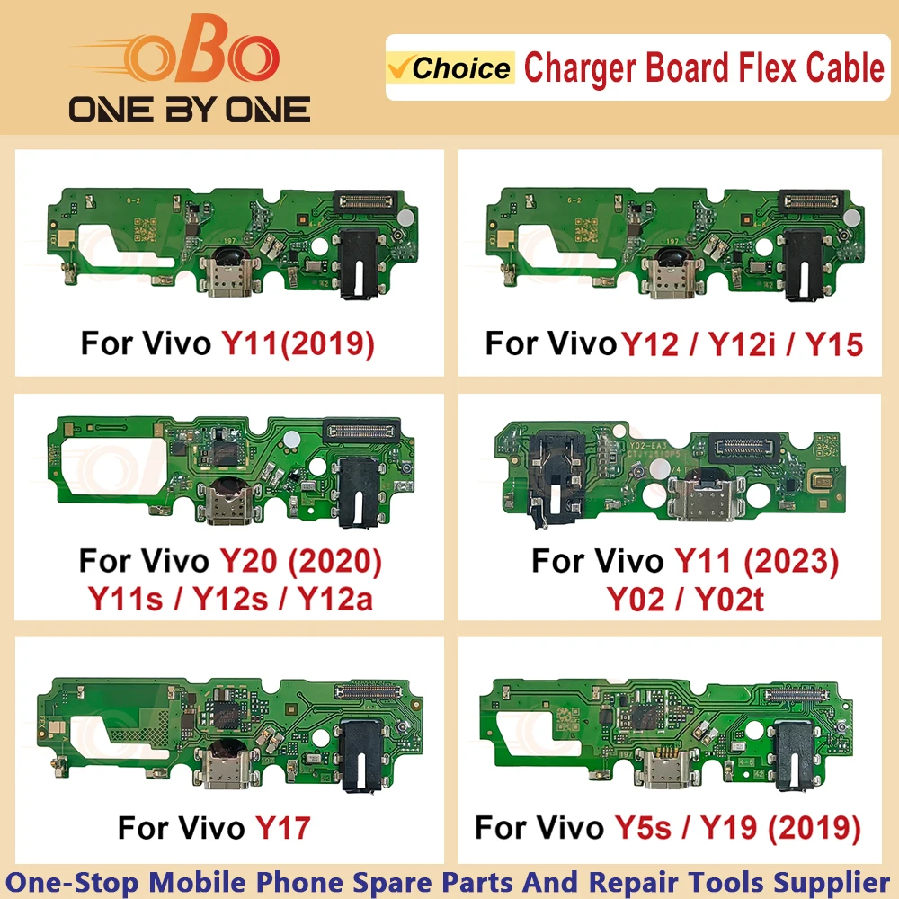 Placa de carga USB para Vivo Y11s Y12s Y15 Y17 Y11 Y19 2019 Y02 puerto de cargador conector de clavija reparación de cable flexible (1 unidad)