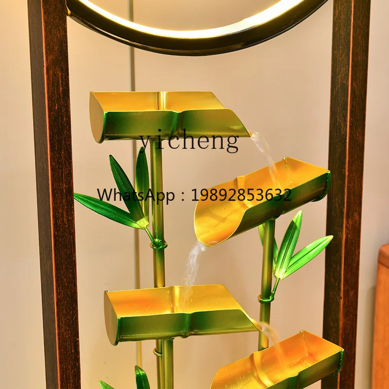 

Flowing Water Ornament Circulating Water Fake Mountain Floor-standing Wealth Feng Shui Wheel Opening Gift