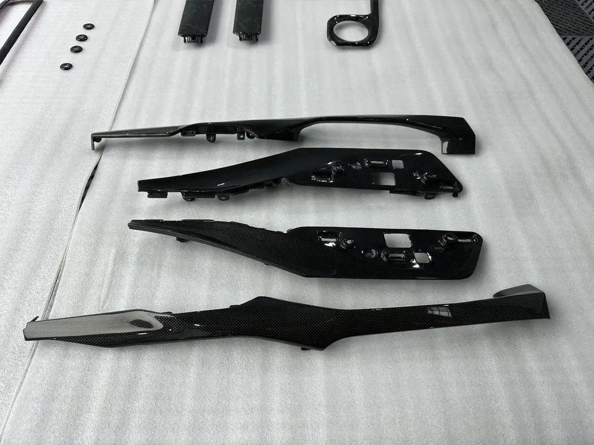 OEM Style Auto Parts Dry Carbon Fiber Automotive Accessories Car Interior Shift Center Control Panel for 296