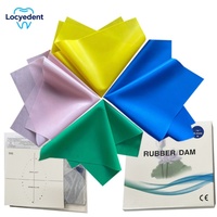 Dental Rubber Dam Sheet Natural Latex Rubber barrier Dams 5*5/6*6\