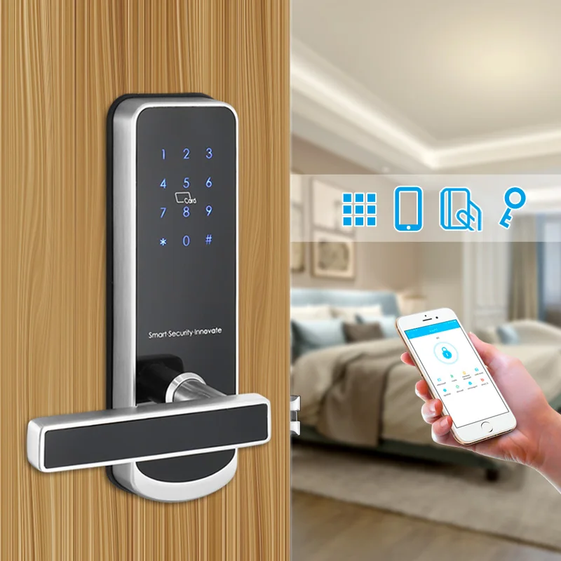 TT lock app Security Electronic Door Lock, WIFI Smart Touch Screen Lock,Digital Code Keypad Deadbolt For Home Hotel Apartment