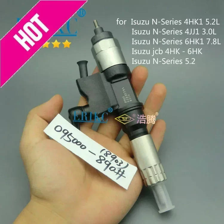 

ERIKC Injection 8904 Diesel Fuel Common Rail Injector 095000-8904 (8981518373) Sprayer 0950008904 for Isuzu Jcb 4HK - 6HK