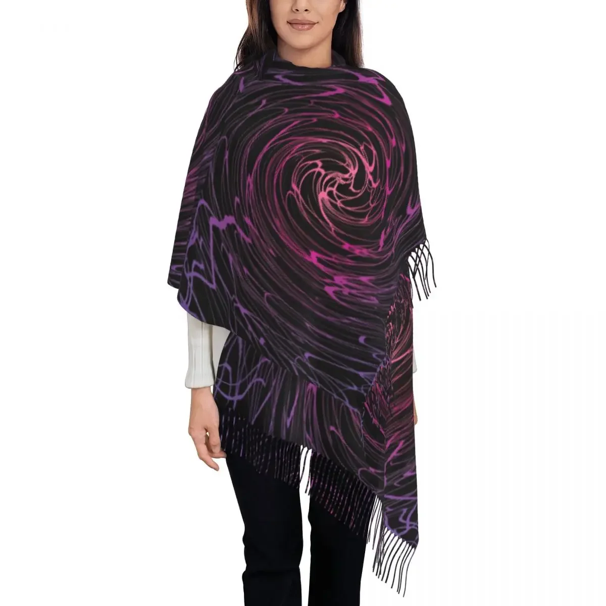 Lady Scarf Outdoor Shallow Water Scarves Wraps with Long Tassel Multi Retro Shawls and Wrap Winter Design Bufanda Mujer