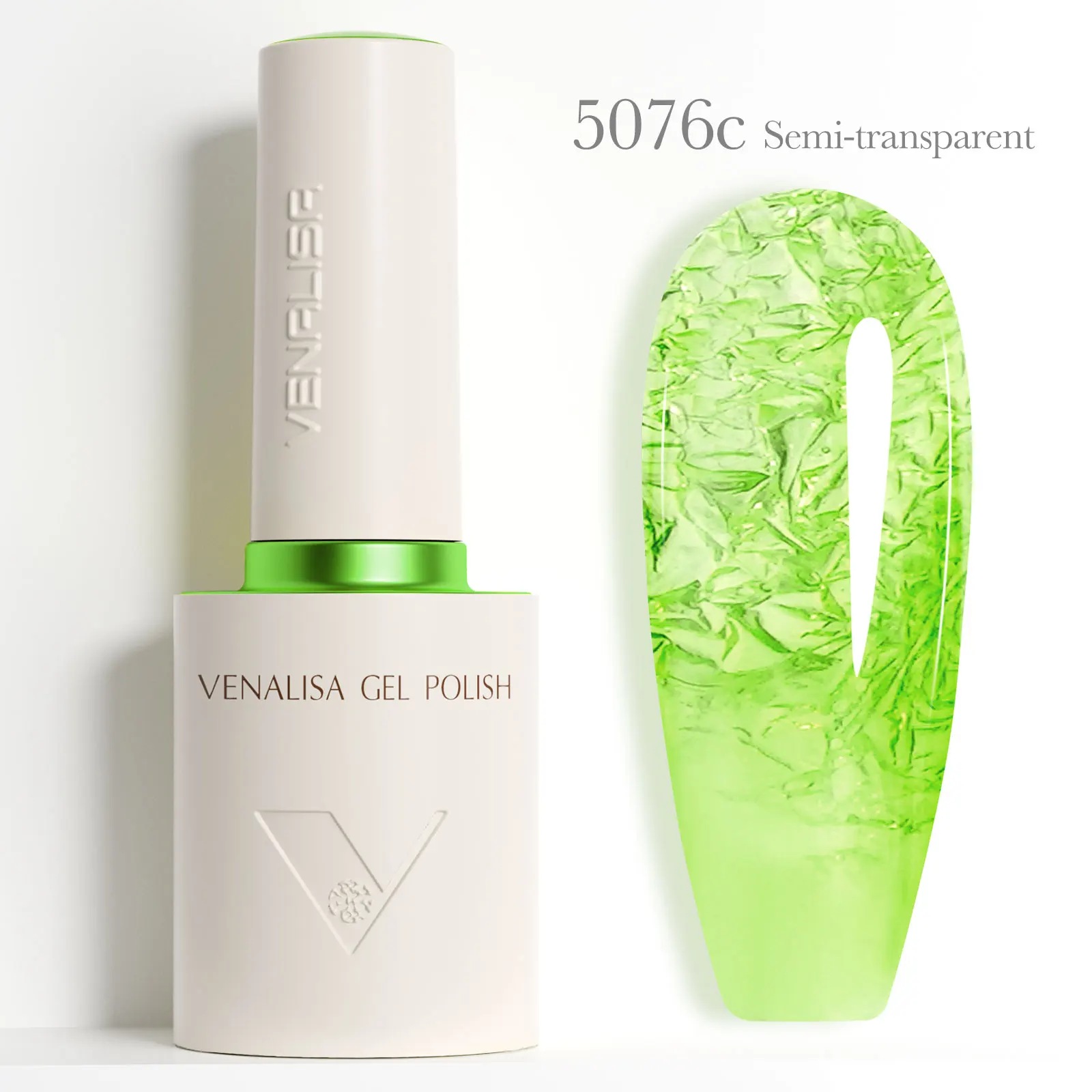 10ml Venalisa TPO Gratis Nagelgel Polish Bloedrood Semi Transparant Semi Permanent Vegan Soak Off UV LED Ronde Vorm Borstelgel