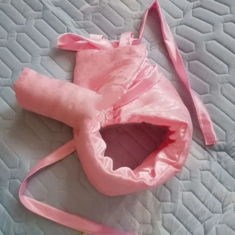 Man Sexy Floral Silky Touch T-back Lace Up Tanga Briefs Thick Puffy Panties FKK Private Party Handmade Costume BF Thong panty