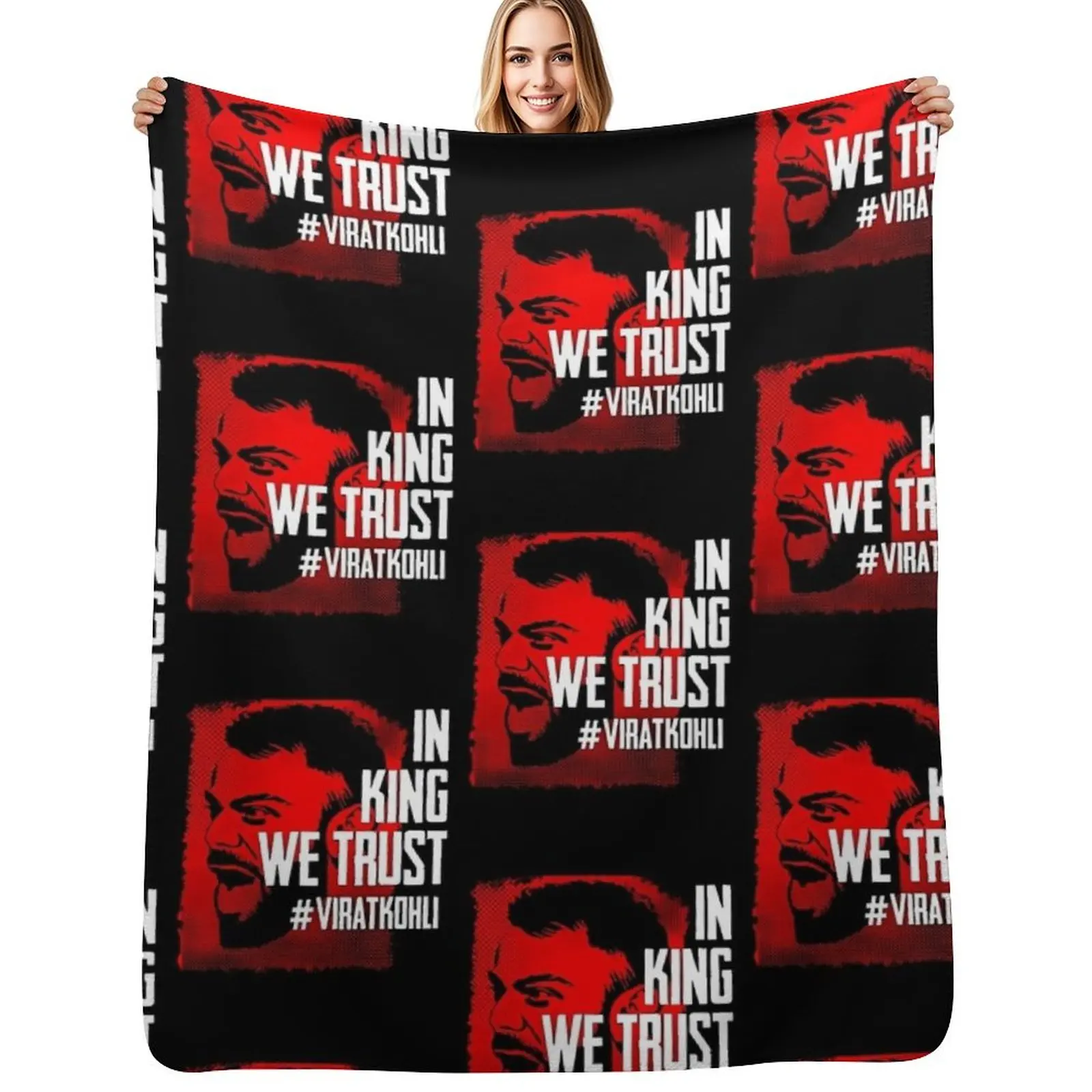 

we trust virat Throw Blanket Luxury Thicken sofa bed Decorative Beds Luxury Brand Blankets