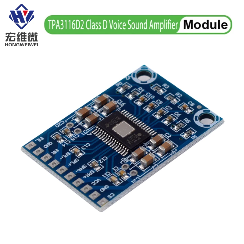 TPA3116D2 Mini Amplifiers Module Class D Voice Sound Amplifier Module Two Channels Double 50W