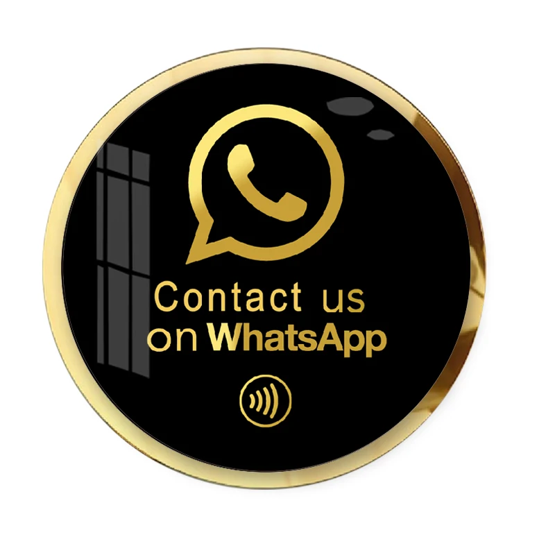 WhatsAPP Google Instagram NFC Plexiglass Plate NFC Tag Acrylic NFC Plate Plaque