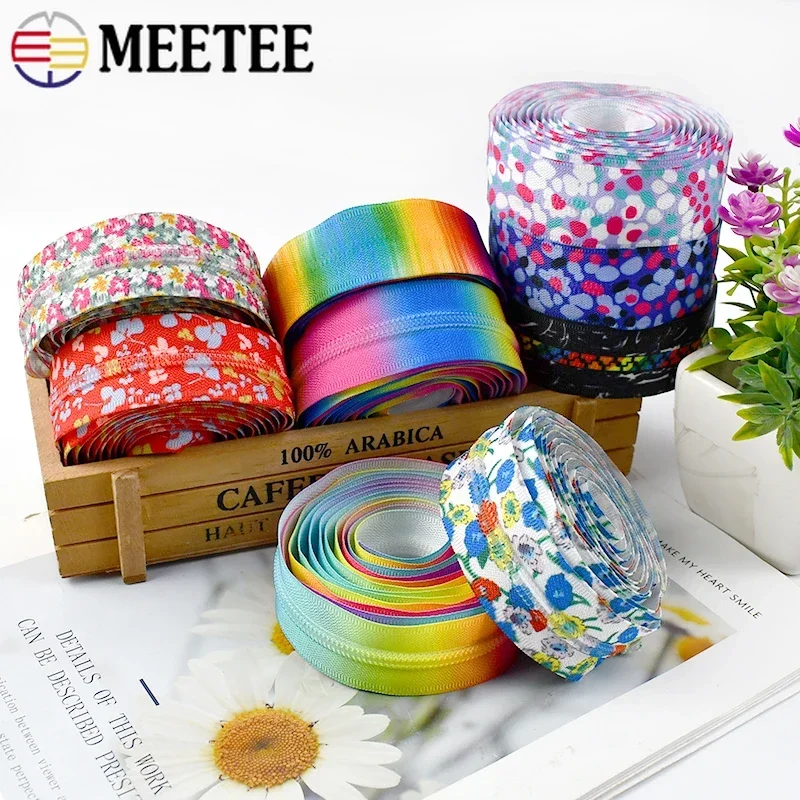 

1-10Meters 5# Nylon Zipper for Sewing Clothes Handbags Purses DIY Garment Accessories Zippers Repair Kit Replacement Parts