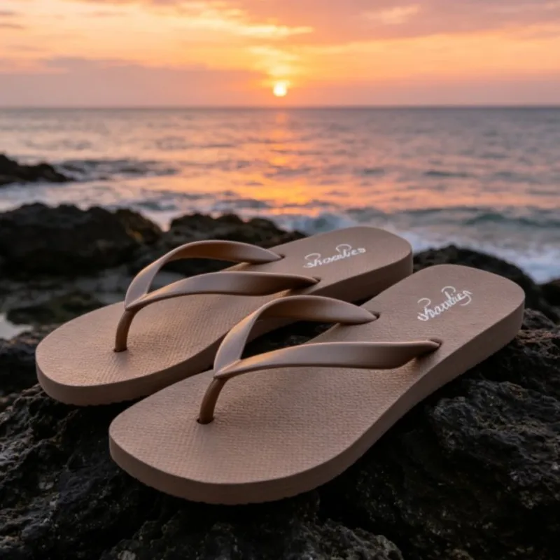 Sandalias Eyriphy de Punta Cuadrada Delgada para Mujer, Chanclas de Goma para Playa, Sandalias de Verano para Mujer, Zapatos de Ducha para Interiores