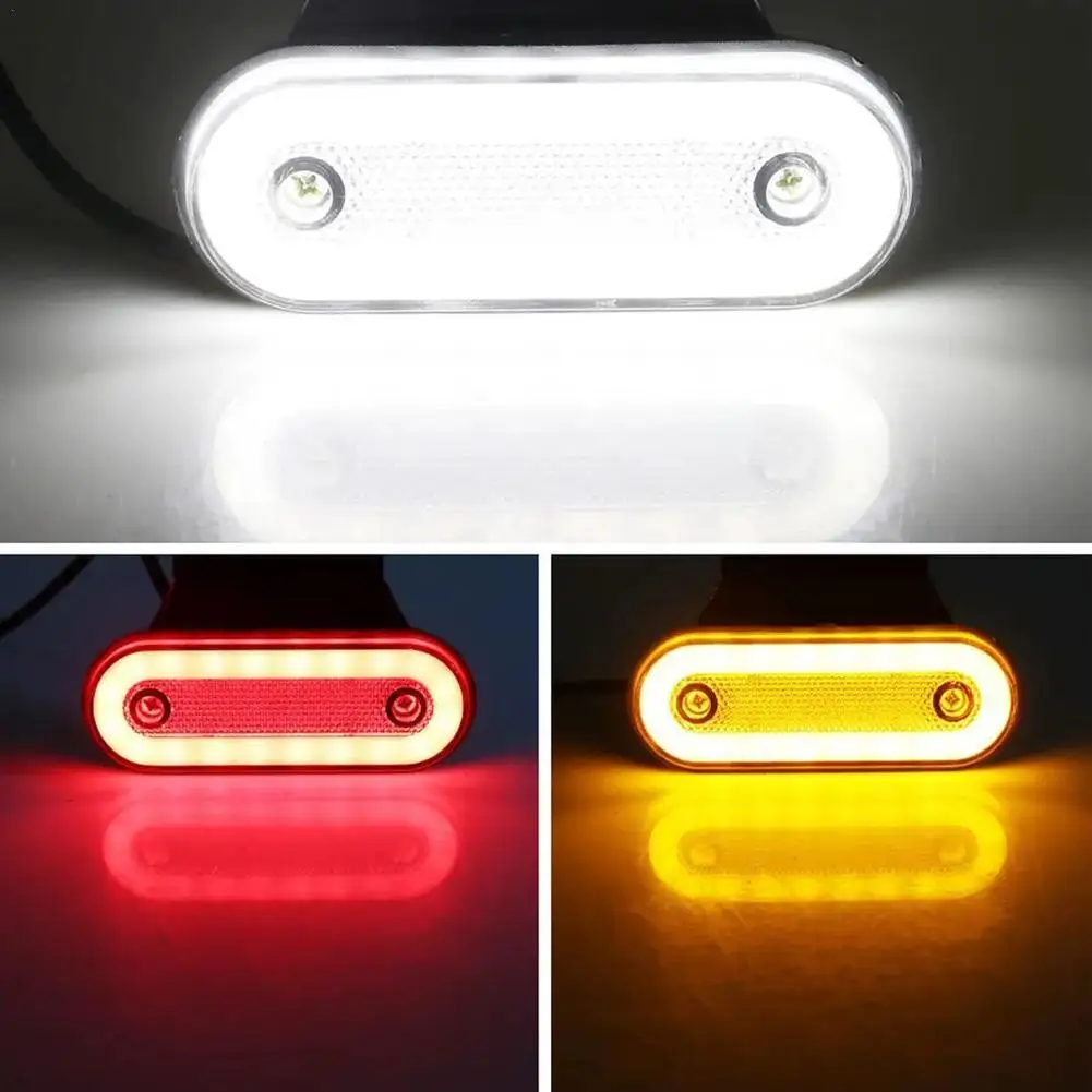 

1PC 12V-24V Truck Side Marker Light LED Trailer Lights Reflector Van Clearance Lights For Scania For DAF truck For Lorry Pickup