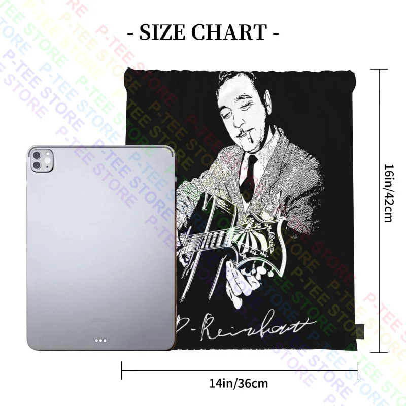 Django Reinhardt Jazz Musicians Logo Drawstring Bags Gym Bag Hot Beach Bag Storage Bag Bags For Travel