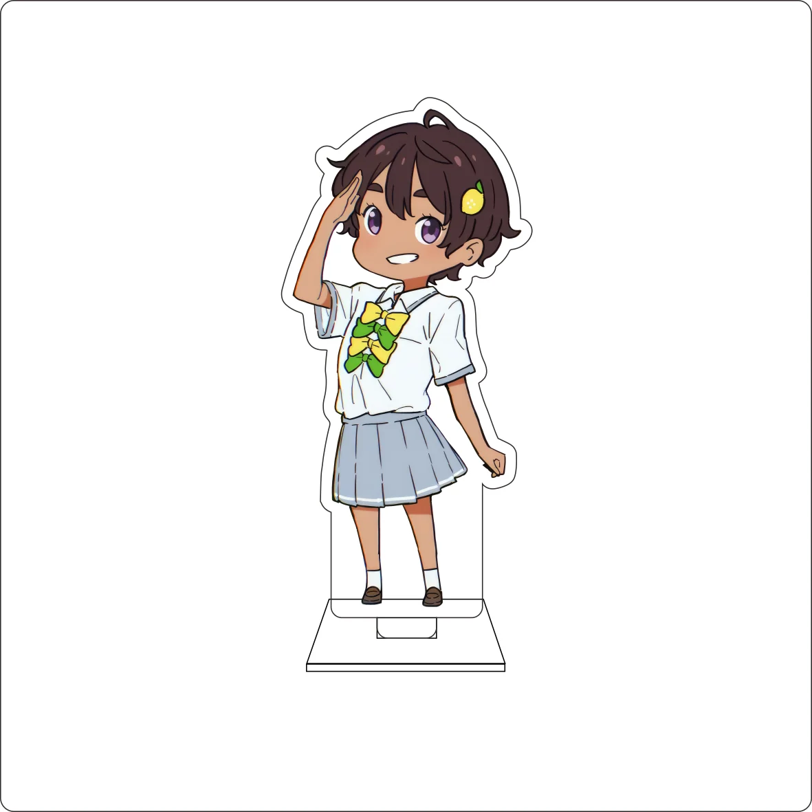 10CM Anime Makeine: Too Many Losing Heroines! Cosplay Cute Acrylic Figure Stand Plate Anna Yanami Ornaments Gifts view 6