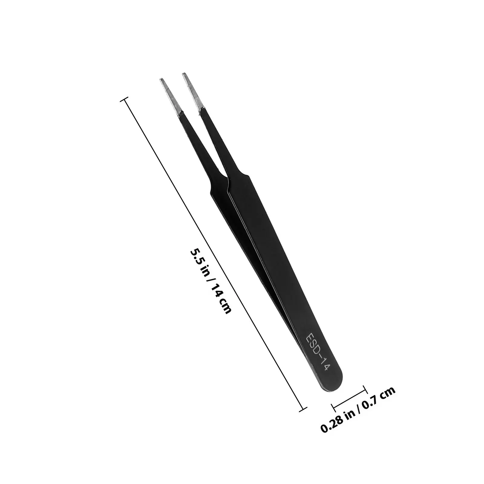 Fine Tweezers for Crafting Arts and Crafts Kits Anti-static Stainless Steel Jewelry