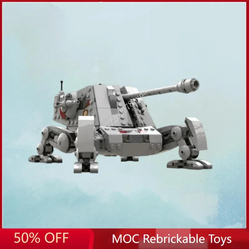 644PCS MOC Space Battle All-Terrain Artillery Support Walker Turret Model Building Blocks Bricks DIY Creative Assembly Toys Gift