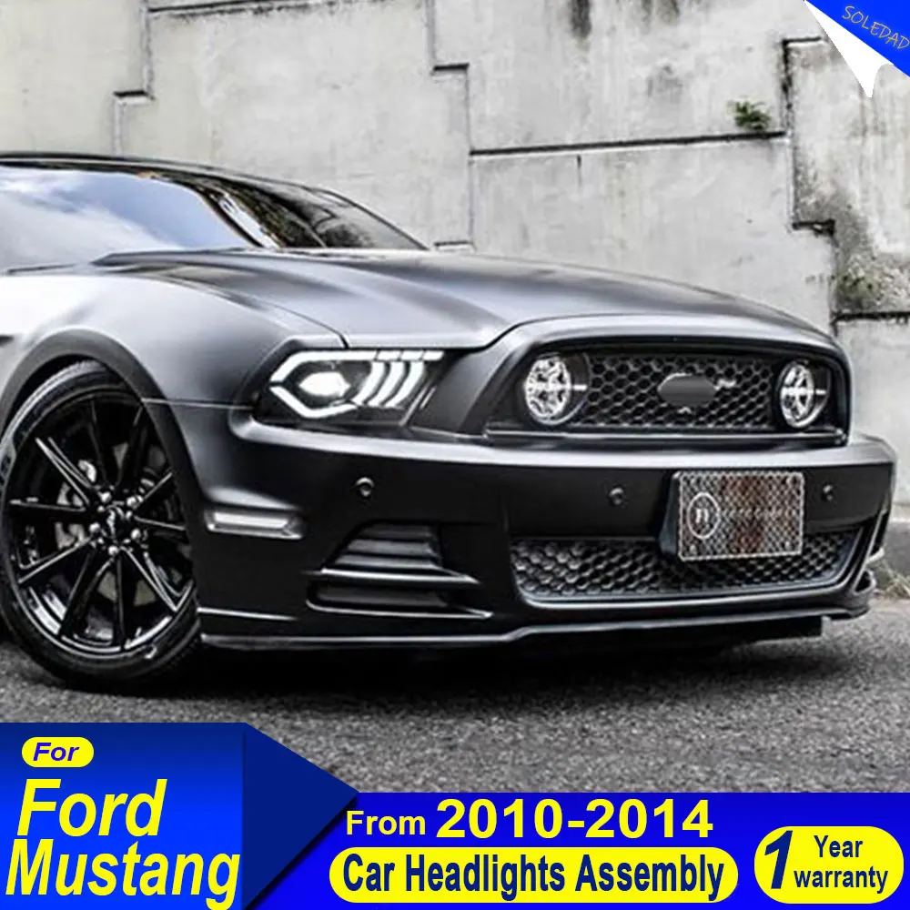 

Car Headlights For Ford Mustang 2010-2014 LED Car Front Lamps Assembly Upgrade Dynamic DRL Projector Lens Tool Car Accessories