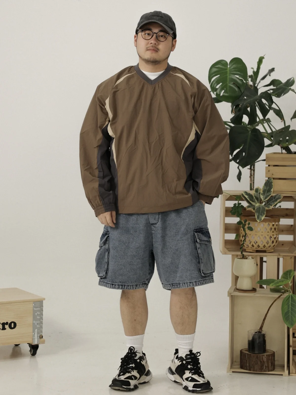 

LIIISTORE 2025 Spring Vintage Color Blo Qui Dry Large Size Loose Fit y Sport Long Sve V Ne Sweatirt