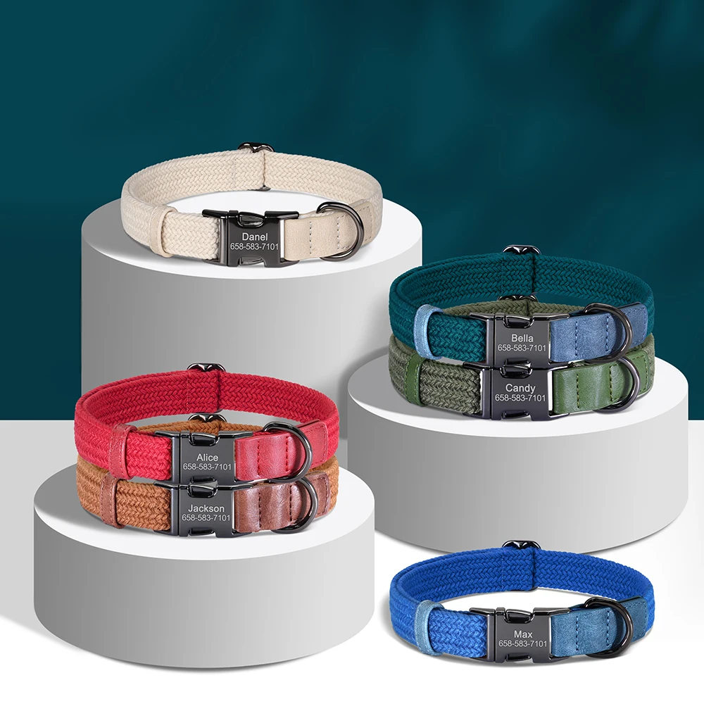 Collar de Nailon Personalizado - Reflective Dog Collar Personalized Engraved reseña y precio