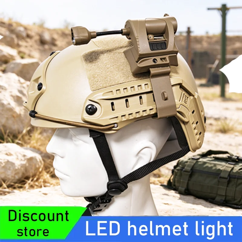 Night lighting helmet light LED high brightness flashlight outdoor cycling camping fishing hunting helmet light