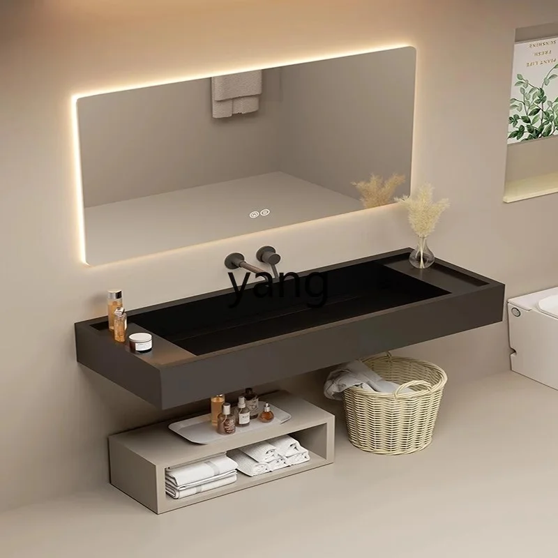 

LH rock slab integrated bathroom cabinet toilet commercial light luxury advanced sense wash basin washbasin