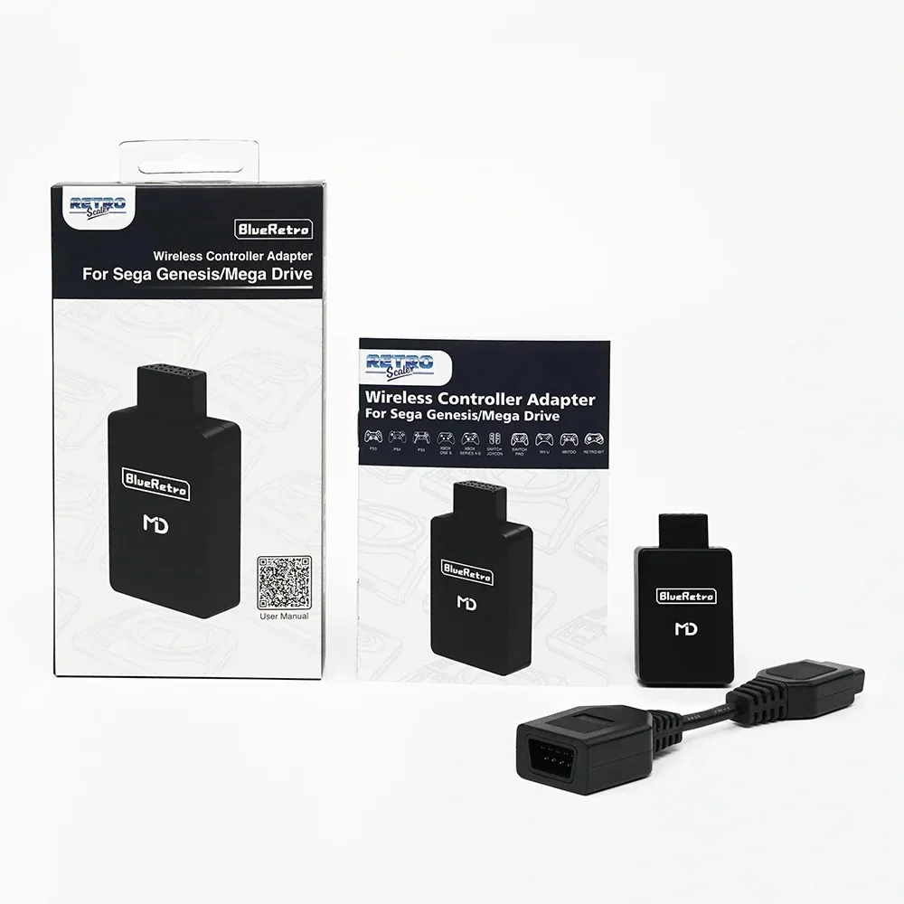 محول وحدة التحكم اللاسلكية BlueRetro لجهاز PS4 PS5 Switch 8bitdo أو Sega Genesis لوحدة التحكم اللاسلكية Mega MD Drive