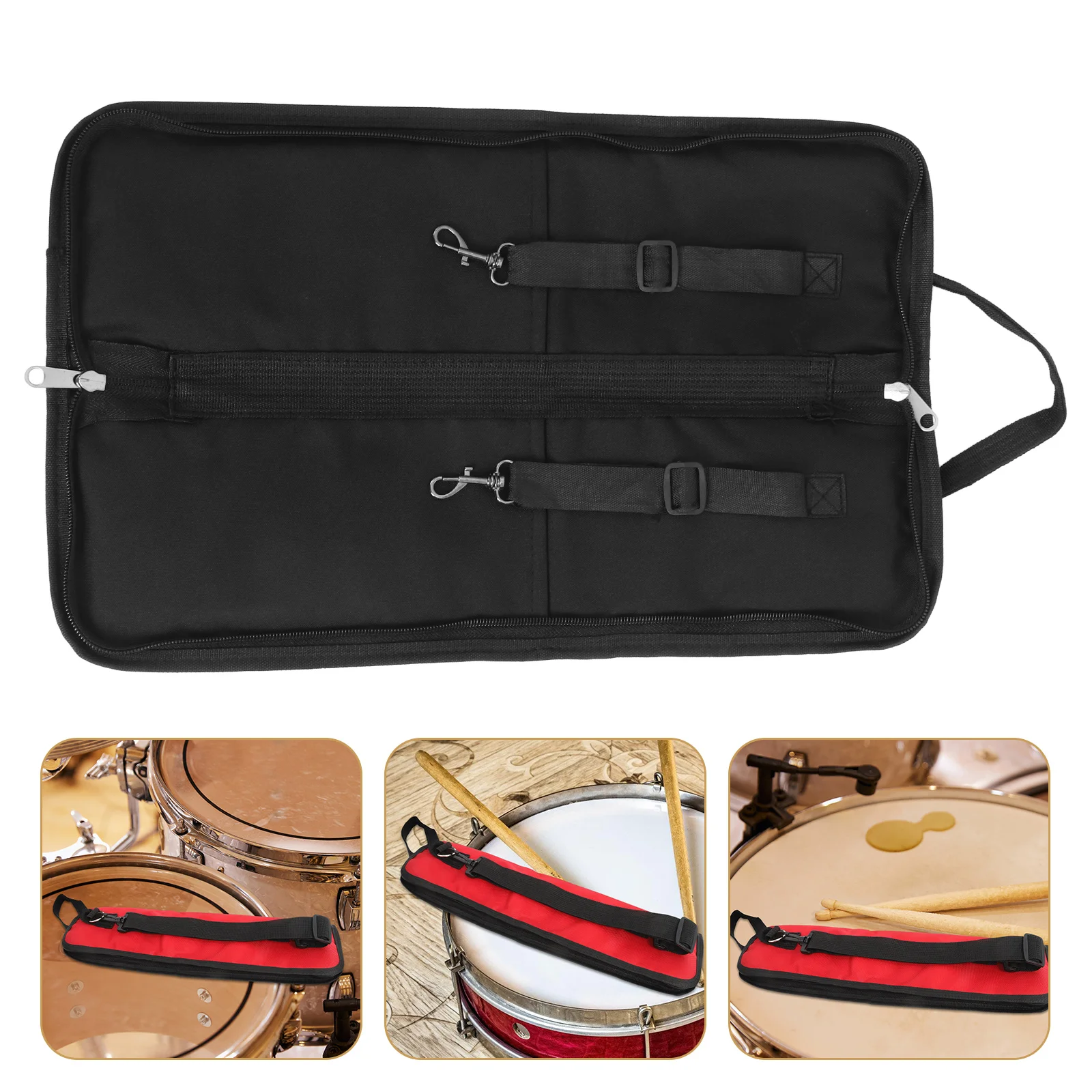 

Drum Stick Bag Drumsticks Case for Instrument Percucion Musical Box Storage Key Polyester Thicken Package Accessory