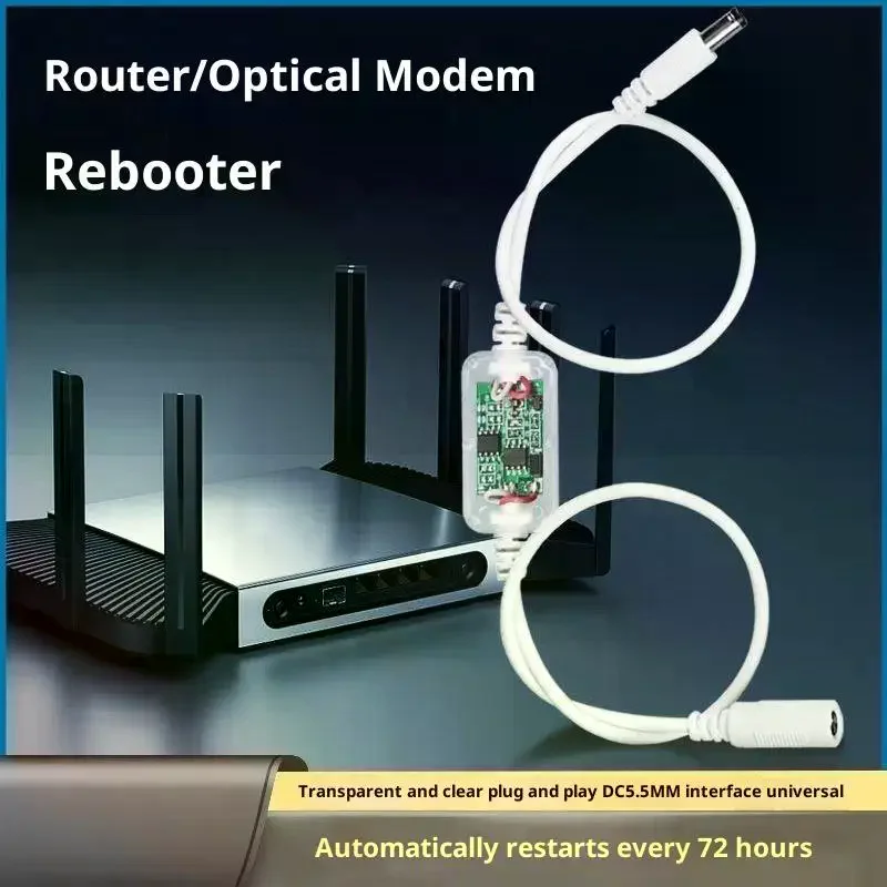 Timing 24H Automatic Power Off Reset Line DC 5V-15V 5.5x2.1mm Rout-er Rebooter WiFi Reset Router Timing Restart Module