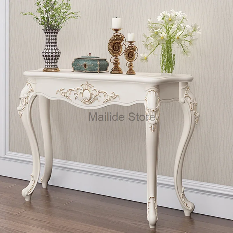 

Modern Solid Wood Console Table Living Room Furniture Against The Wall Consol Entrance Table Home Corridor Decoration Table