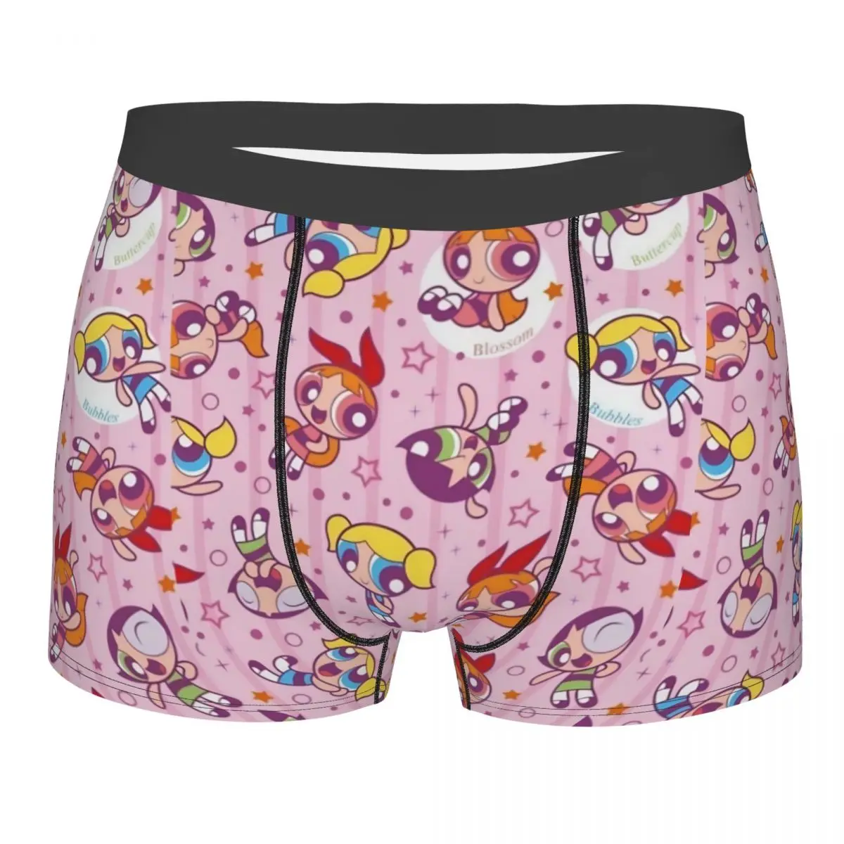 

Крутые боксеры с героями мультфильмов Powerpuff для девочек, шорты, мужские эластичные трусы, нижнее белье
