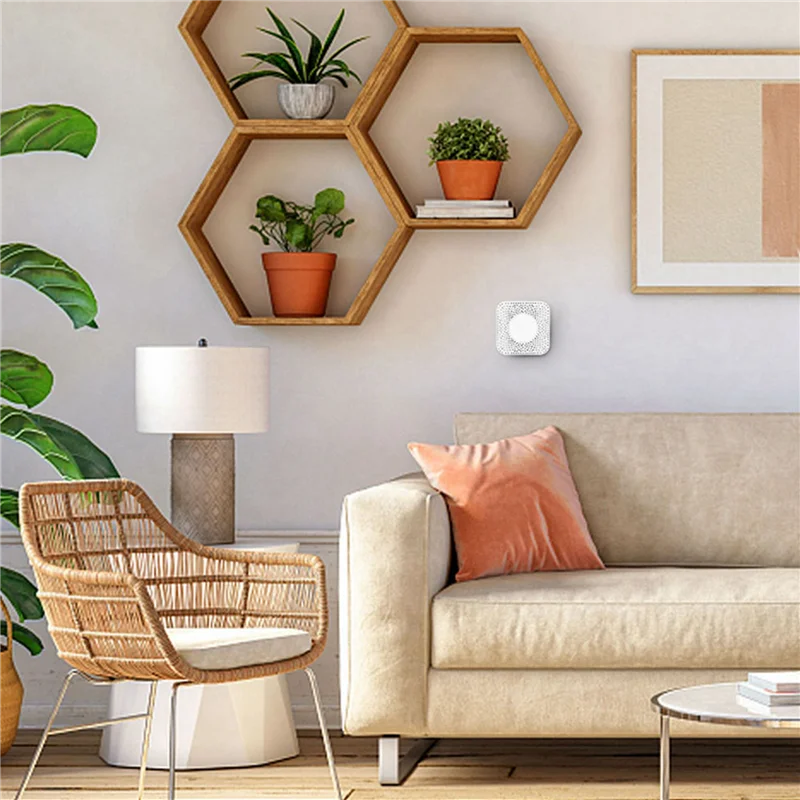 【Получшие предложения】 2X 6 в 1 Монитор качества воздуха Tuya Wi-Fi Smart Air Housekeeper PM2,5/формальдегид/VOC/CO2/температура/обнаружение влажности