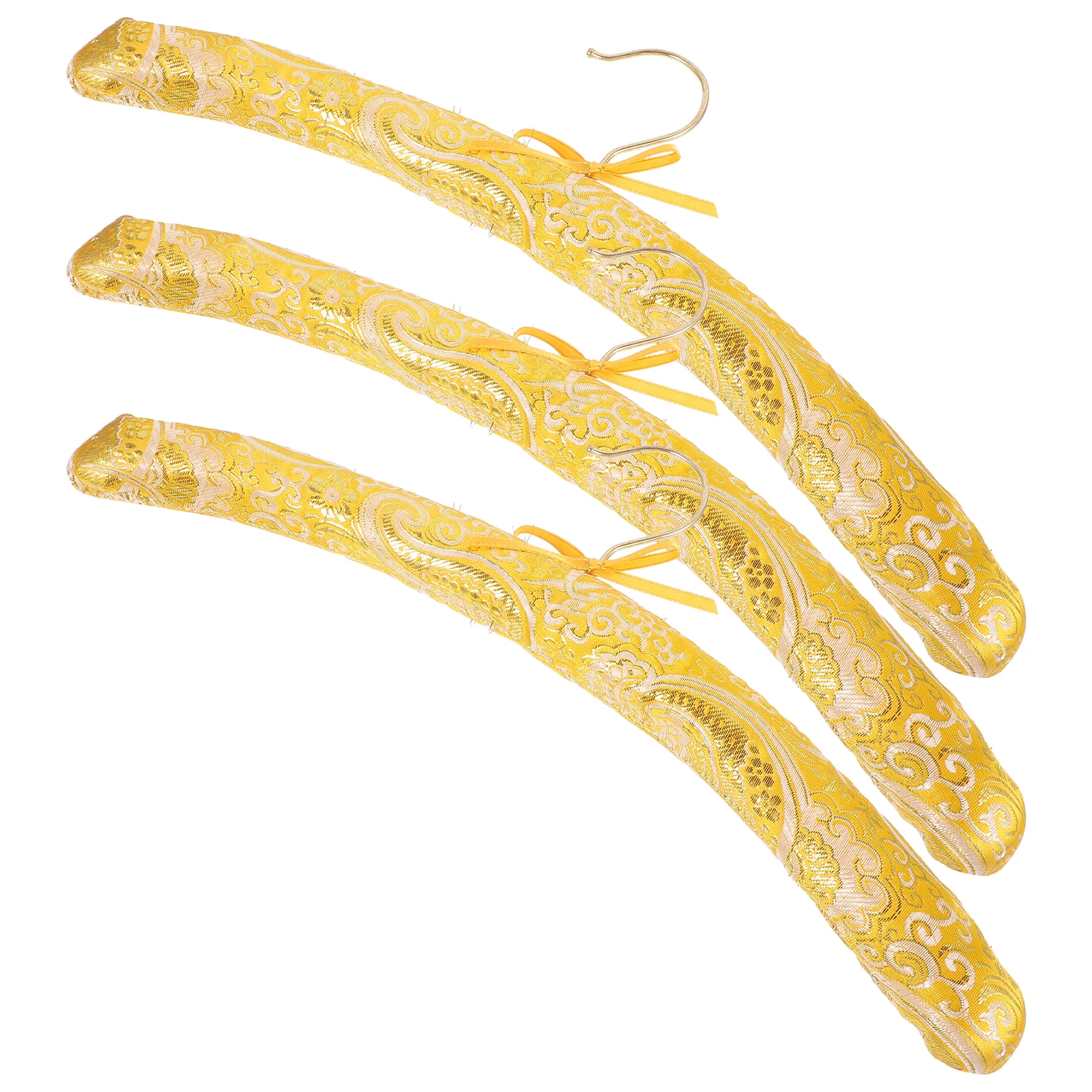 

3pcs Sponge Padded Clothes Hangers Thickened Non-Slip Hangers For Dresses Sweaters Skirts Women Clothing Space Saving Wardrobe