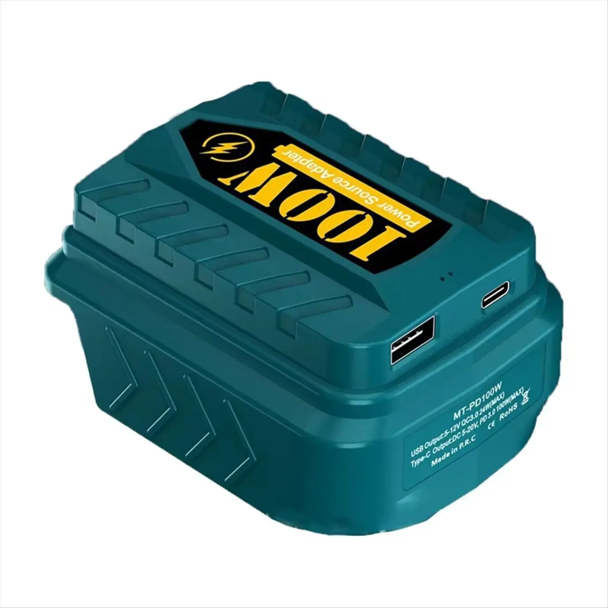 AA14 PD100W Charger USB Battery Adapter with USB and Type-C Ports for 18V Batteries for Electronic Devices