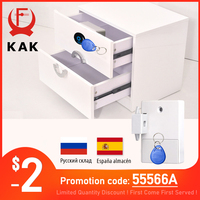 KAK Sensor Lock EMID IC Card Sensor Digital Drawer Card Lock DIY Intelligent Electronic Invisible Hidden Cabinet Lock Hardware