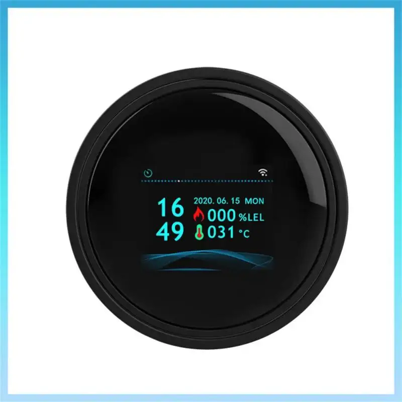 เครื่องตรวจจับแก๊สรั่วอัจฉริยะ Tuya Wifi Smart Natural Gas Alarm Sensor LED Digital Gas Smoke Alarm ทํางานร่วมกับ Smartlife