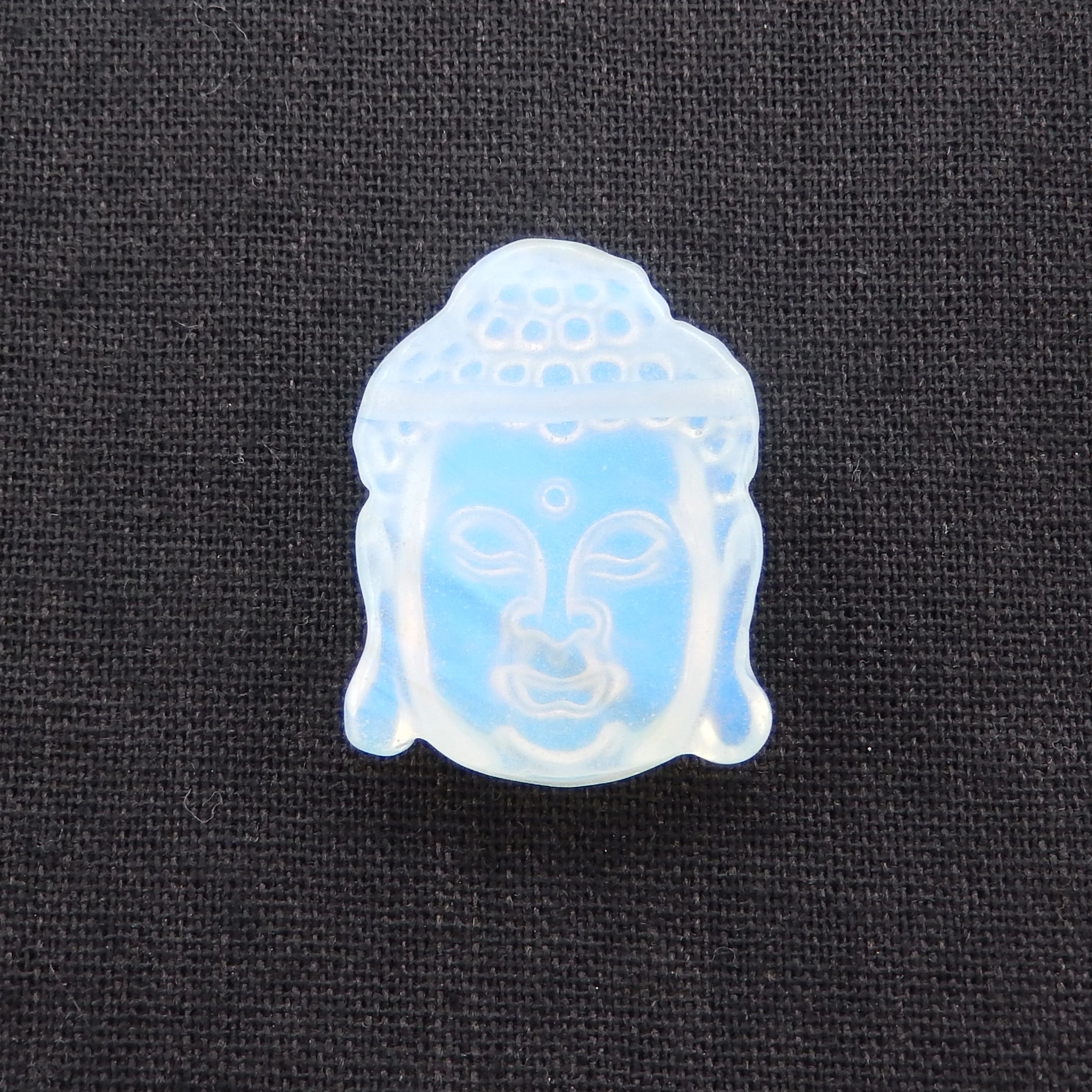 Opalite Hand Carved Buddha Head Pendant Bead ，Fashion Jewelry Necklace Accessories