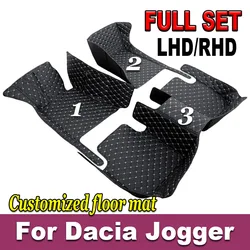 For Dacia Jogger RJI 2021 2022 2023 Car Floor Mats Leather Mat Covers Floors Tapete De Carro Car Accessories Interior Tapestry